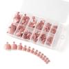120pcs Artificial Fake Toe Nails Acrylic Toe Nail Tips New False Toenail Tip  Women