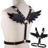 Women Gothic Sexy Leather Angel Body Harness Belt Angel Wings Harness Waist Belt