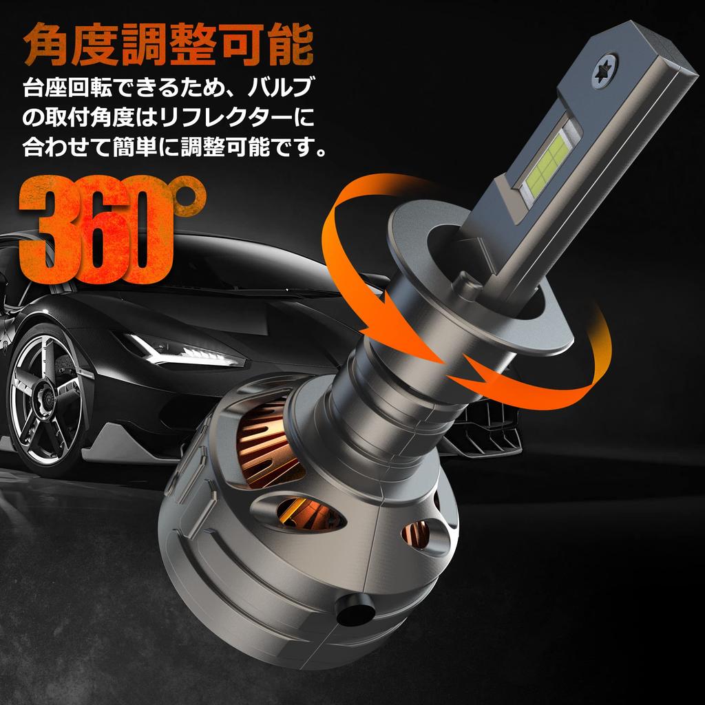 BLUESEATEC H1 LED-Scheinwerfer, Explosives Licht, 25.000 LM, 80 W, 6.500 K, Für Fernlicht