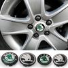 2025 Nowe 4 szt. 55/65 mm Oryginalne Dekielki Piasty Koła Samochodu Emblemat Dla Skoda Octavia Fabia Rapid Yeti Superb A5 A7 VRS VII Acc
