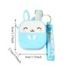 Portable Silicone Rabbit Coin Bag Kawaii Earphone Bag Pendant Bag Pendant Coin Purse Keychain  Kids