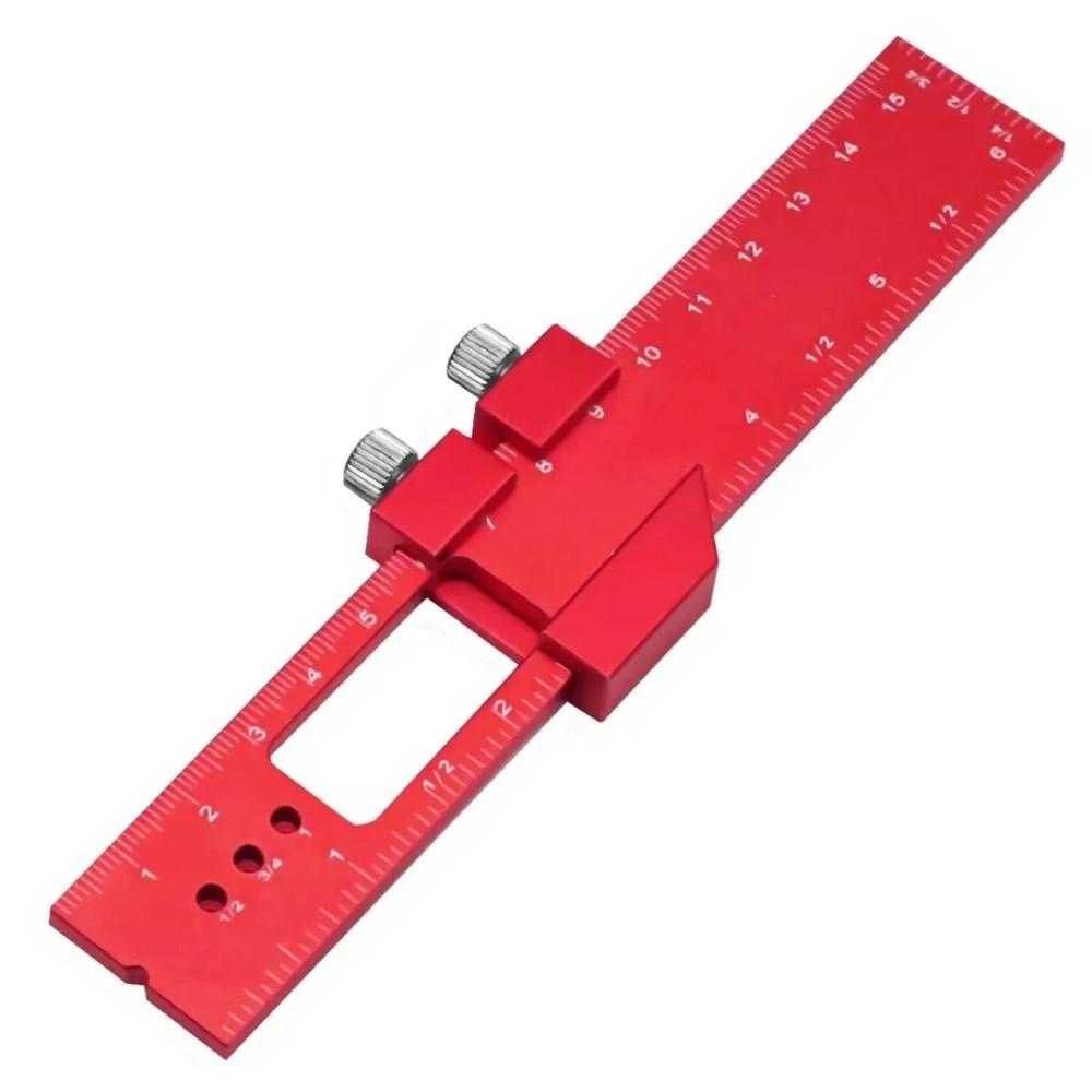 Slide Stop Carpentry Marking Ruler Aluminum Zinc Zinc Alloy Positioning Gauge Ruler Metal Working