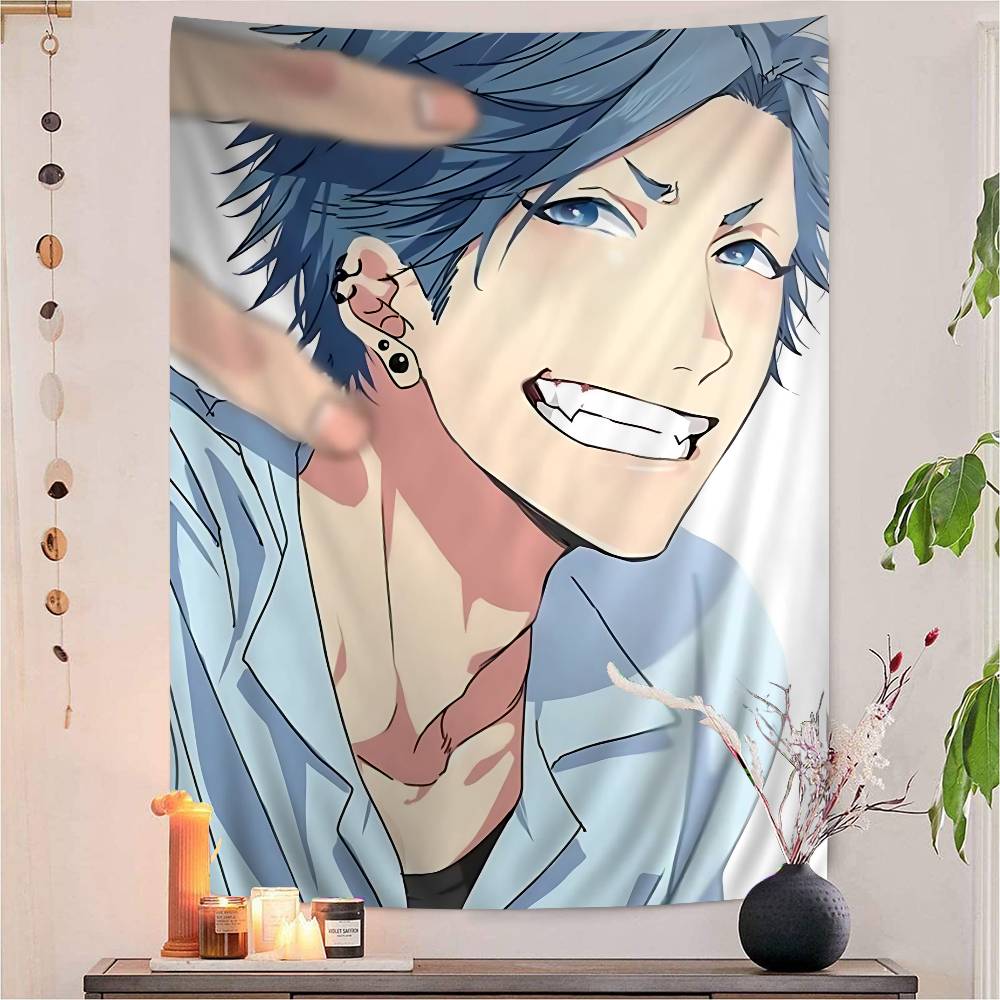 Y-Yarichin Bit Club Printed Large Wall Tapestry Wall Hanging Decoration Household Decor Blanket 100X70CM