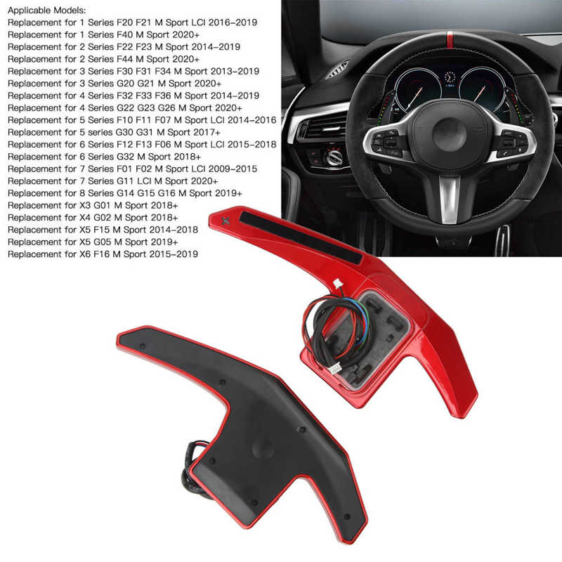 LED Steering Wheel Paddle Shifter Extension APP Controller Replacement For BMW F G Series M Sport M2 M3 M4 M5 M6 X5M X6M
