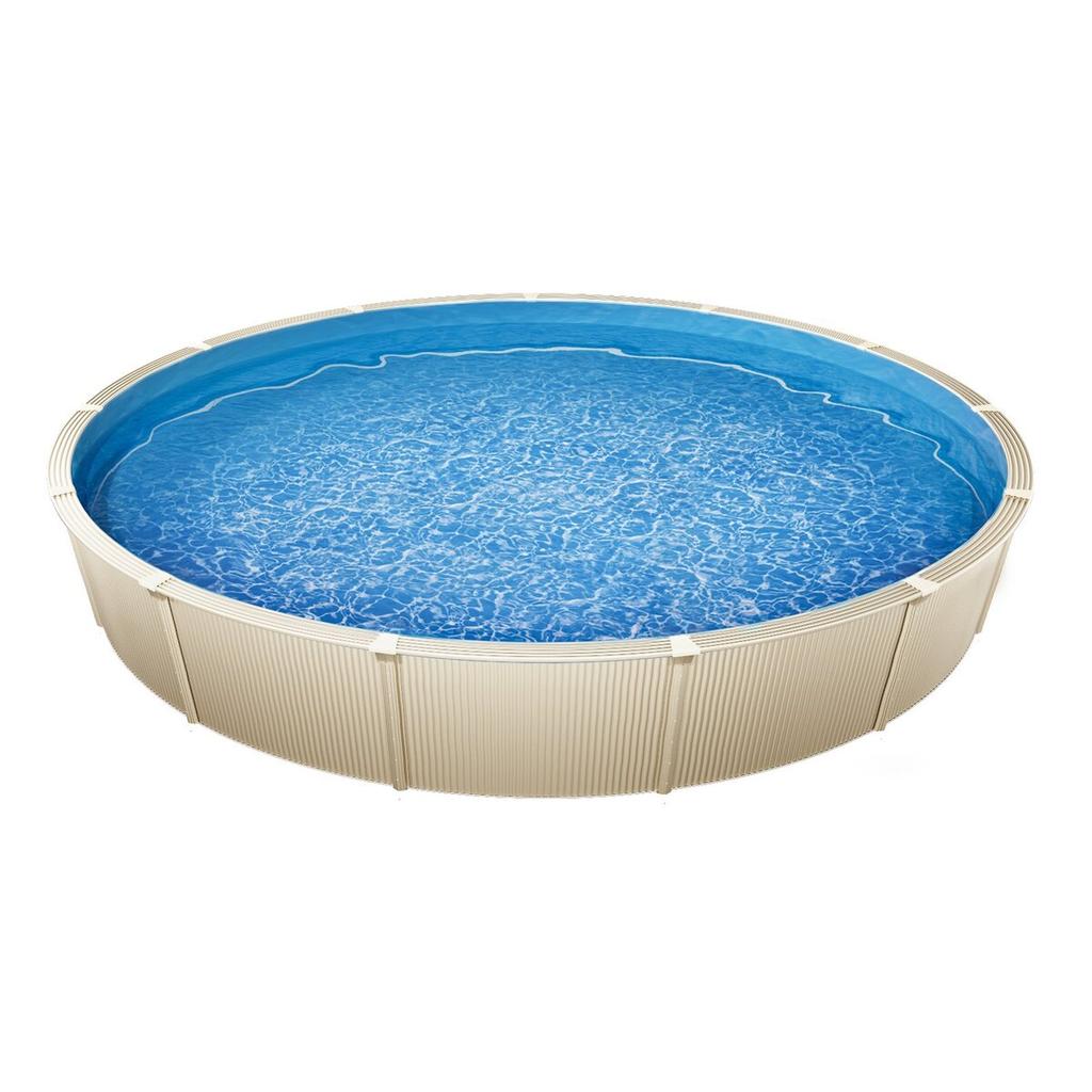 Round Pool Liner 18ft Unibead Pool Liner 47in Wall Height Solid Color