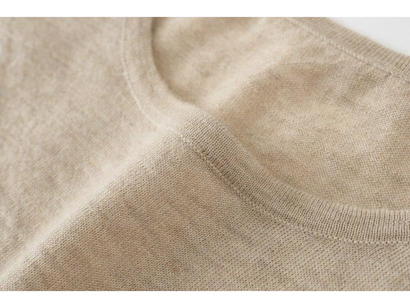 Women's 100% Pure Cashmere Round Neck Knitted Vest - Close-Fitting & Comfortable