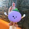 Strawberry Fruits Keychain Funny Creative Design Change Storage Bag Blueberrie Zipper Closure Small Coin Purse Jewelry Storage