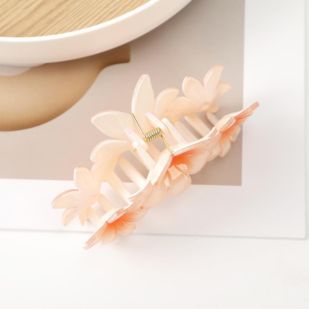 1pc Novelty Candy-colored Flower Hair Clip, Egg Flower Hair Claw, Updo Shark Clip Hair Decoration