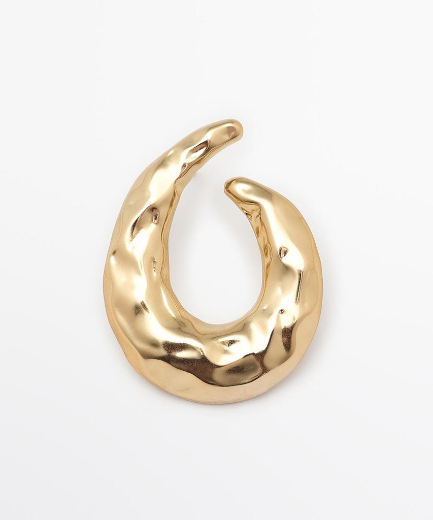 Massimo Dutti Textured Hoop Earrings
