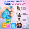 Stress Cube Fidget Toys 4 Pack Sensory Squishy Stress Relief Toys For Adults And,Soft Squeeze Anxiety Relief Fidget Toys For Ad