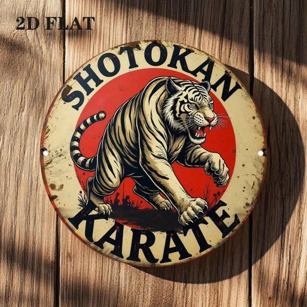 Vintage Martial Arts Canvas Wall Art Home Decor Belt Logo Print 20x20