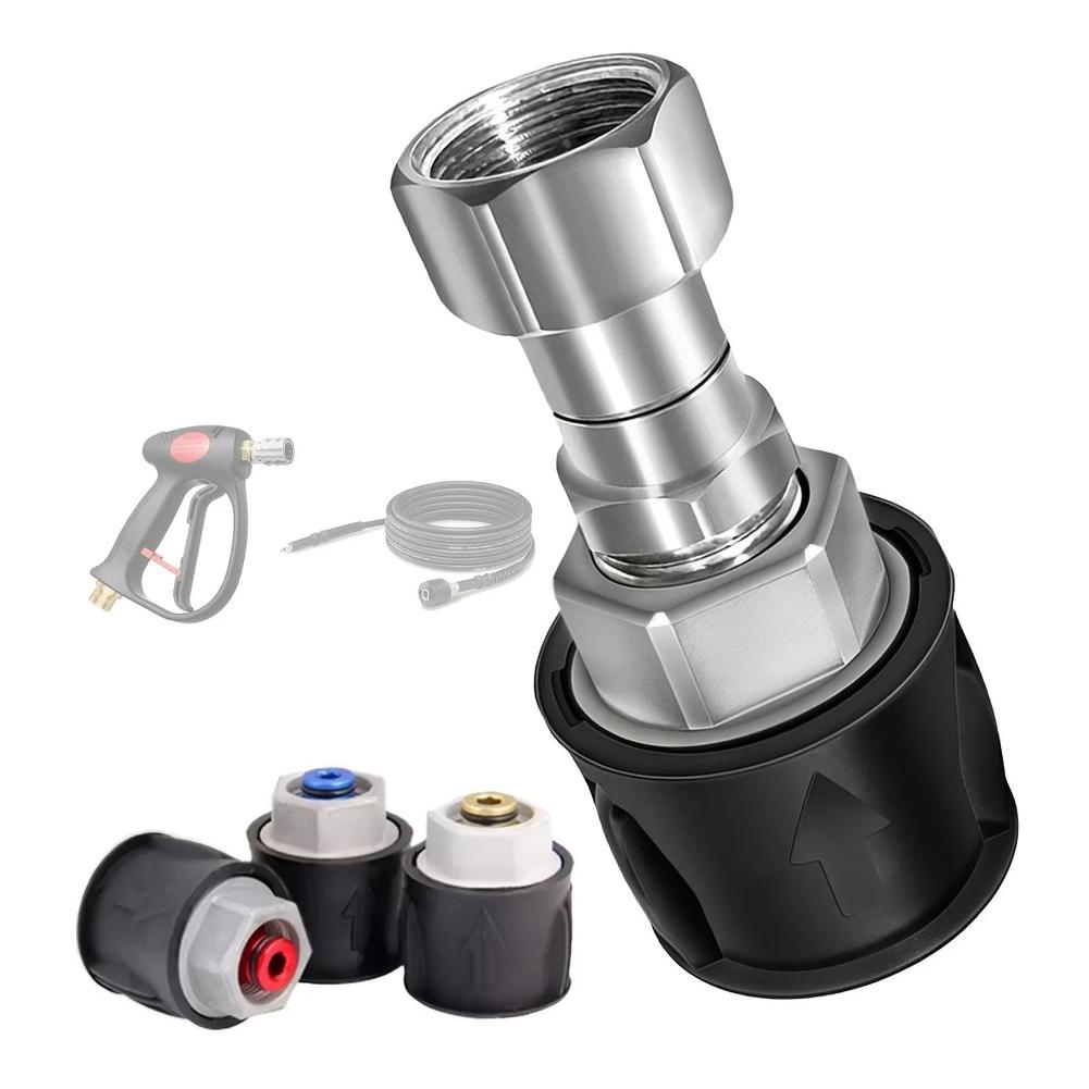 High Pressure Washer 360 Degree Swivel Connector Stainless Steel Material Compatible with For Karcher K2 Units C