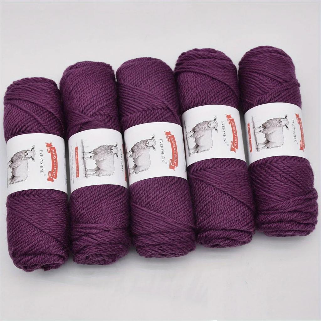 5 szt. Przędza z wełny merynosów Wielokolorowa Gruba Robótka Ręczna Materiały Miękka i Ciepła 500g/1.1lb Łącznie Ręczne Dzierganie i Szydełkowanie Materiały do Rękodzieła DIY