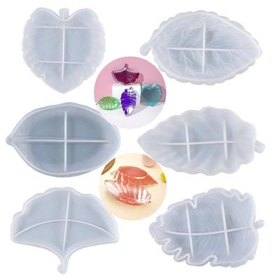 DIY Crystal Epoxy Mold Leaf Plate Nut Storage Tray Silicone Mold