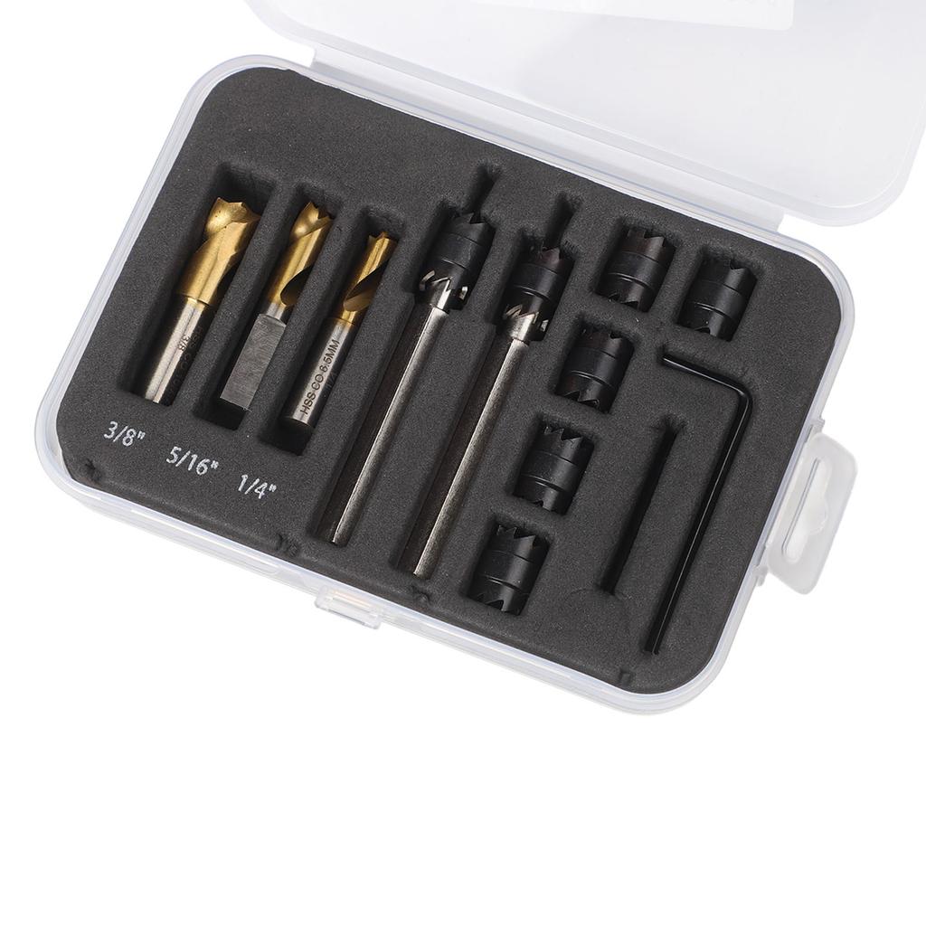 Complete 13pcs HSS Welding Drill Bit and Countersink Set for Iron Cast Iron Alloy Steel and Carbon Steel Applications