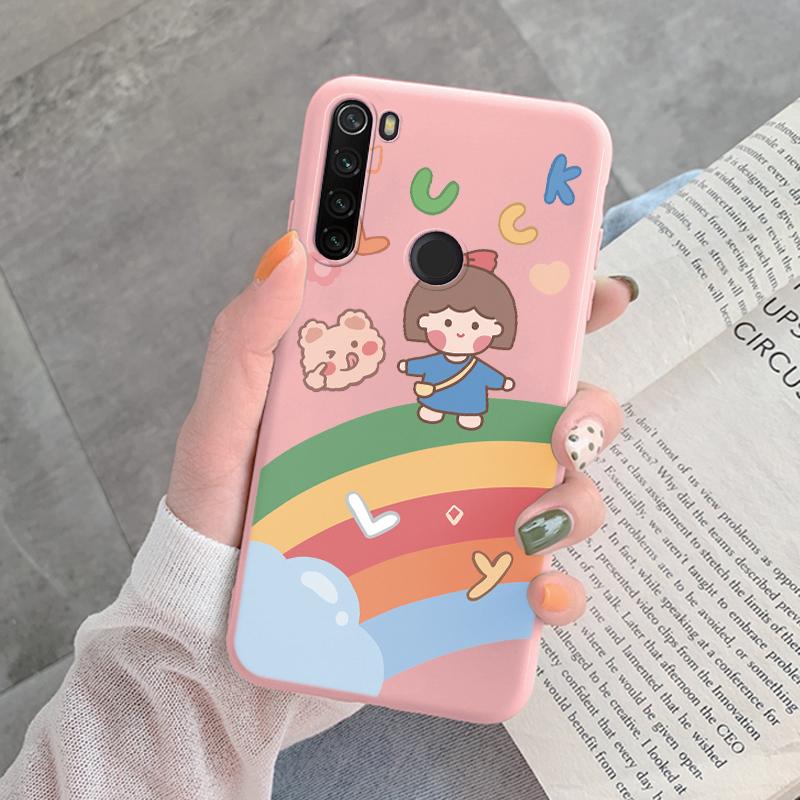 For Redmi Note 8 Pro 8T Back Cover Protective Case Soft Silicone Cute Cartoon Cat Frog Funda Phone Case For Xiaomi Redmi Note 8