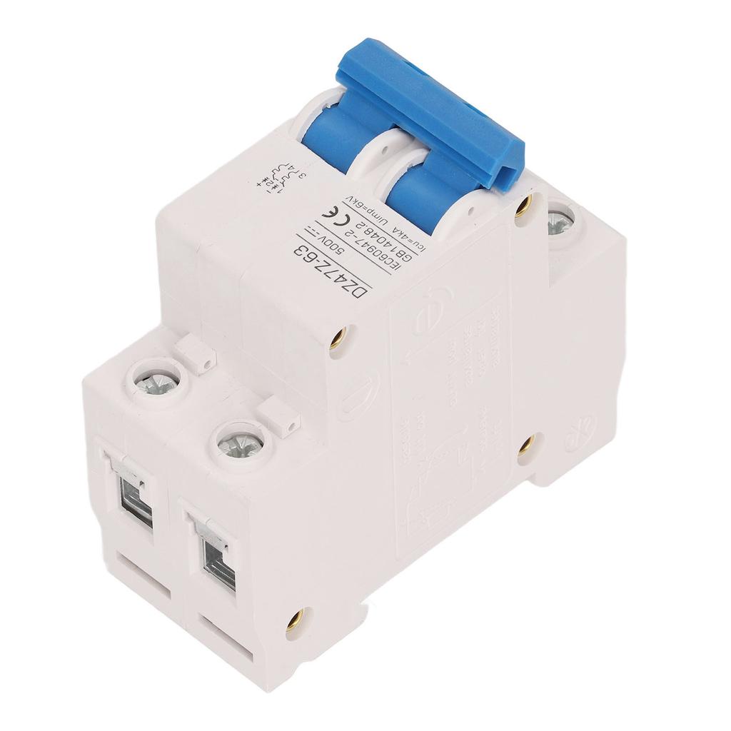 2P Mini DC Circuit Breaker 4kA Icu 6kV Uimp Fast Tripping Solar PV System Small Circuit Breaker