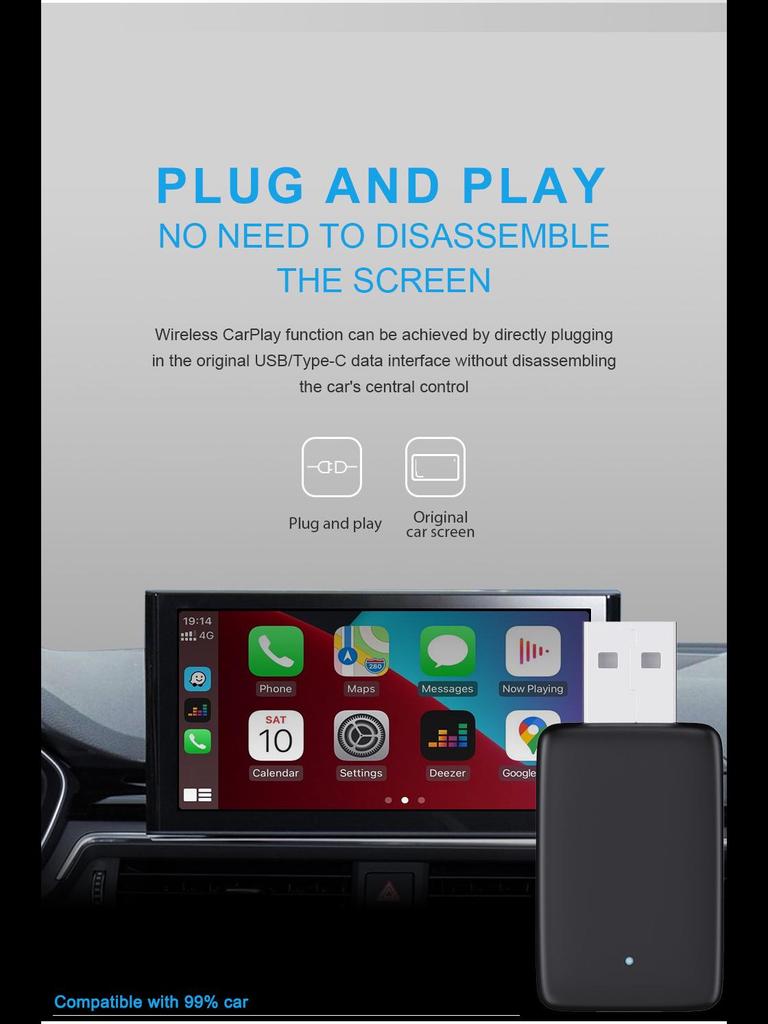 Wireless CarPlay & Android Smart Car Adapter