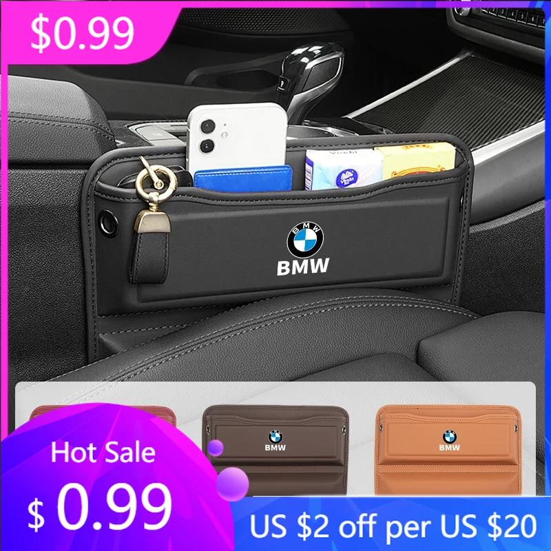 BAFJ3 Hot 2025 Car Seam Storage Box Crevice Organizer Bag Gap Filler For BMW X3 X5 X6 M5 M3 E46 E90 E60 F10 E39 F30 E36 G30 E87 E70 E9