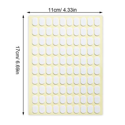 Bande Adhésive Ovale pour Ongles Support à Ongles Ruban Adhésif Double Face Pour Présentoir d'Ongles Faux Support Présentoir Astuces de Manucure Outil Porte-Support