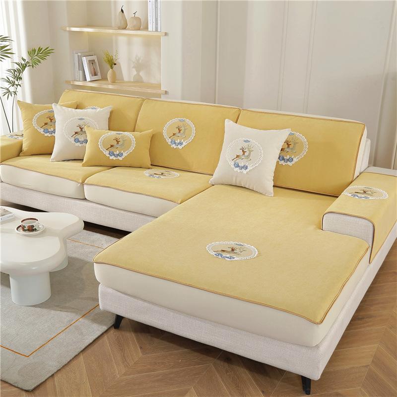 Pokrowiec na sofę Chenille Stretch Pokrowiec na cały pokrowiec Poduszka na leniwą sofę Cztery pory roku Uniwersalny pokrowiec na siedzenie