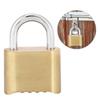 4 Dail Digit Rust Proof Brass Password Lock Combination Padlock Warehouse Cupboard Door Locks
