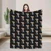Warm Vintage Style Throw Blanket by Jonathan Bailey  Soft Flannel Decorative Bedspread for Couch Chair or Sofa Cover