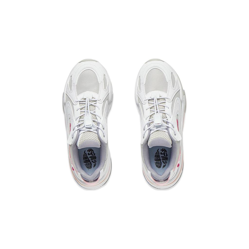 Li Ning Cloud River V2 Cushioning Rebound Low-Top Casual Shoes Kids sneaker Gray White YKCT144-4