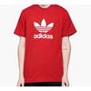 Adidas Originals Trefoil Logo Sports Short Sleeve T-Shirt Men Tops Red DX3609
