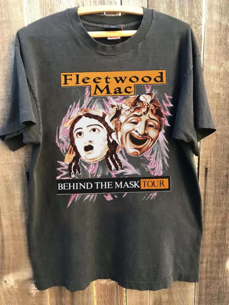 

Vintage 1990 Fleetwood Mac Behind The Mask Tour Shirt White Reprint PA7372 Unisex T-Shirt M