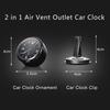 Auto Car Dashboard Clock with Mini Watch Quartz Electronic Timepiece For Tesla Model 3 Model S Model X Model Y Roadster SpaceX