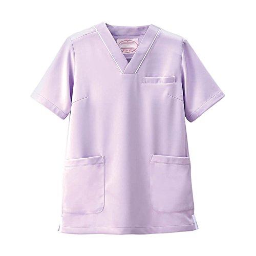 

Nursery Multi-Jacket, Non-See-Through, Stretch Scrub, Medical/Nursing Coat, Women s, Size 4L, Lavender x White, 281607A