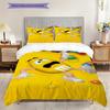 MMs Colorful Characters Three-piece set(1 * duvet cover + 2 * pillowcase, without core) Christmas birthday gift Duvet cover and pillowcase Bedding set
