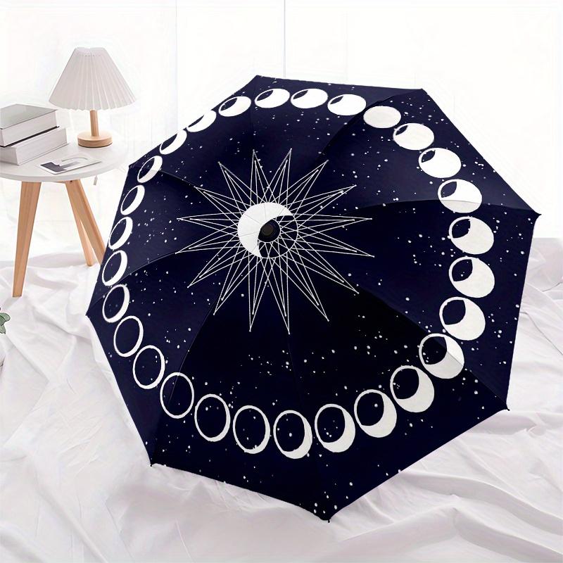 Mystical Moon Phases: Celestial Art for Your SpaceUmbrella, Portable 3-Fold Compact Umbrella,Christmas Gift ES443