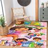 Dora Explorer Customizable Name Floor Rug Office Rug Design for Kitchen Foyer Decorate room Living Rooms Antislip Carpet Anime Office Decor