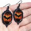 Cruce Gotică Vintage Corbi Cercei de Halloween Cercei Ornament
