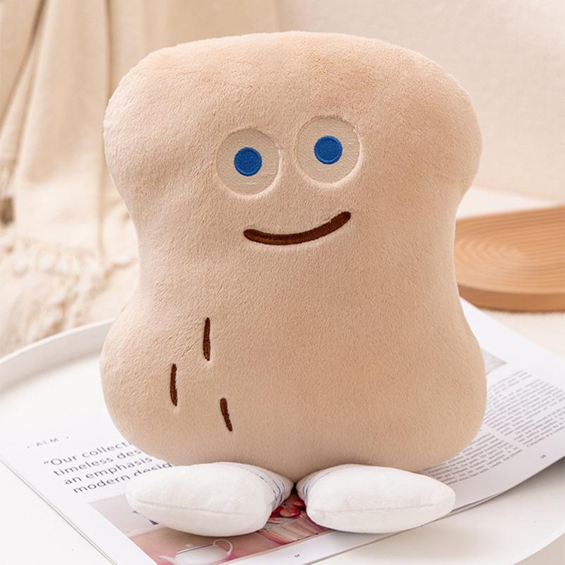 Chocolate Cookies Throw Pillow Cute Bread Plush Doll Baguette Doll Pillow Creative Bedside Cushion Female