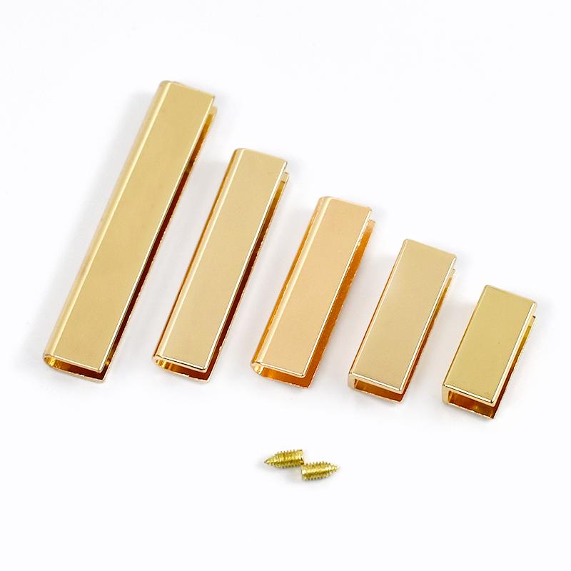 10/20Pcs 20-50mm Metal Tail Clip Buckle Corner Screw Edge Protector Buckles Bag Strap Cover Clasp Webbing End Decoration Stopper