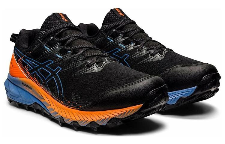 Men's Sneakers ASICS Gel-Trabuco 10 Gore-Tex Black Blue Harmony Orange Black/Blue Harmony