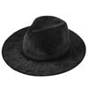 New wide-brimmed tapered knitted hat for men and women, large brim hat, light