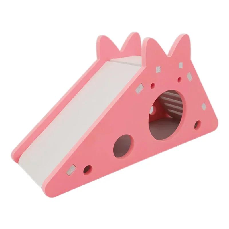 

Funny Hamster Slide Toy Guinea Pig Assembled Slide Toys Chinchillas Hamster House Cage Breathable Hamster Accessories