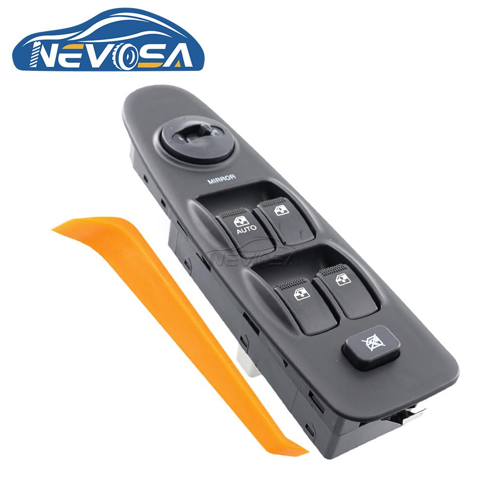 NEVOSA 93570-2D100 93580-2D300 Silver Black Car Window Control Switch Rear Button For Hyundai Elantra 2001 2002 2006 93570-2D000 чёрный