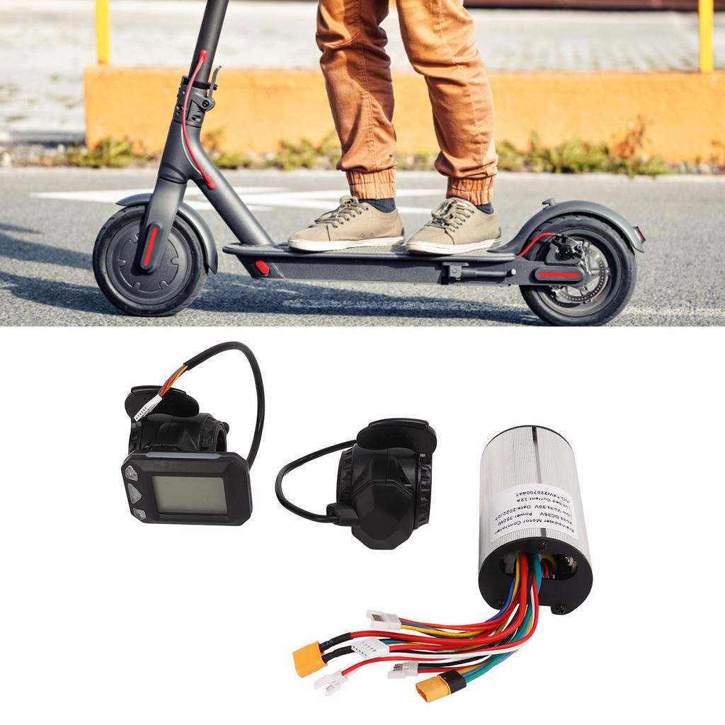 Motor Brushless Controller 5?6in 350W 12A Real Time Display Panel Scooter Controller Kit 36V