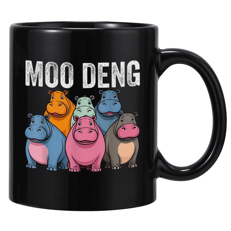Pygmy Hippo Ceramic Coffee Mark Cup 350ml