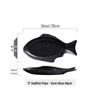 Nordic Style Ceramic Fish Plate for Breakfast & Western Cuisine