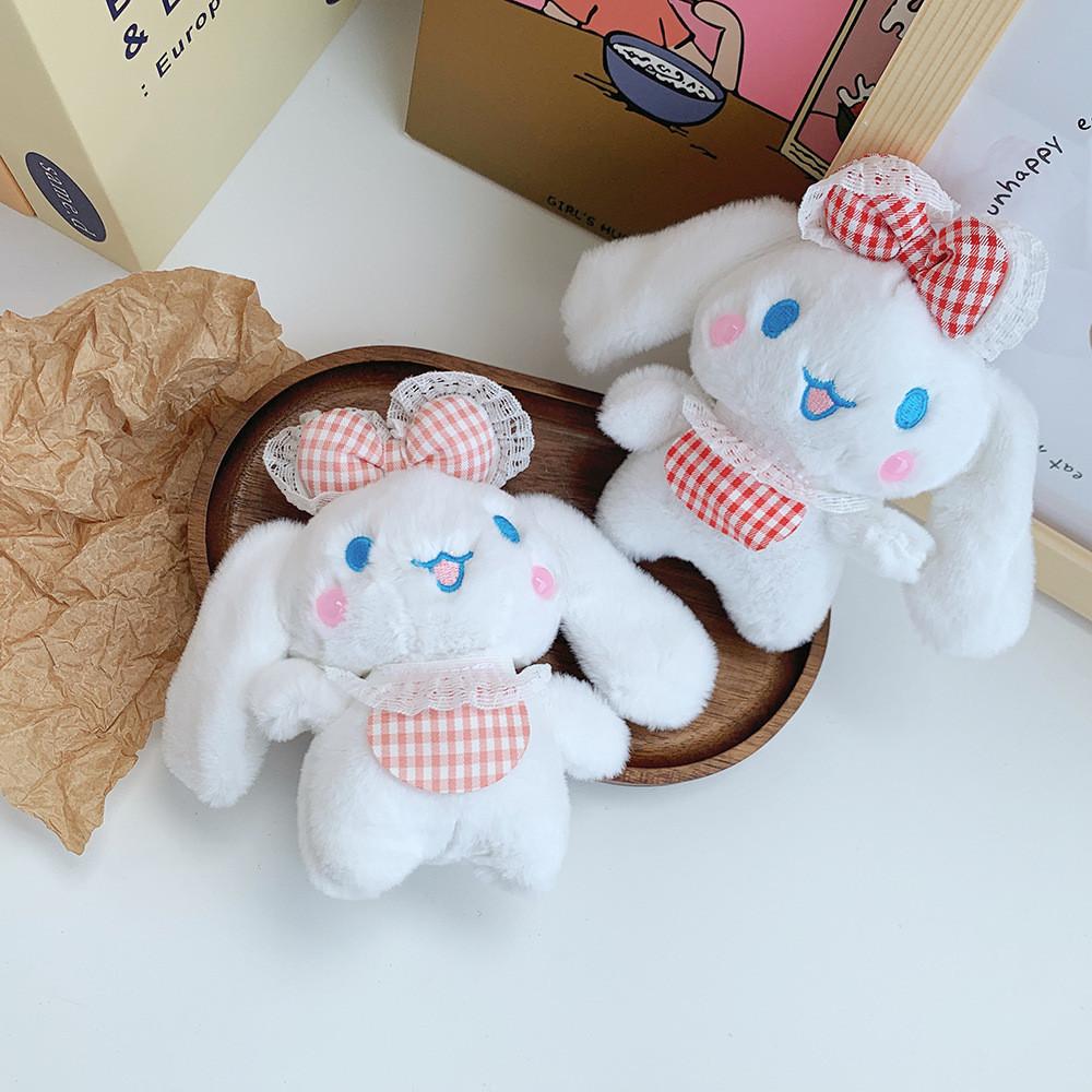 Adorable Cute Plush Toy Cinnamon Dog Keychain Soft Bunny Doll Bag Charm