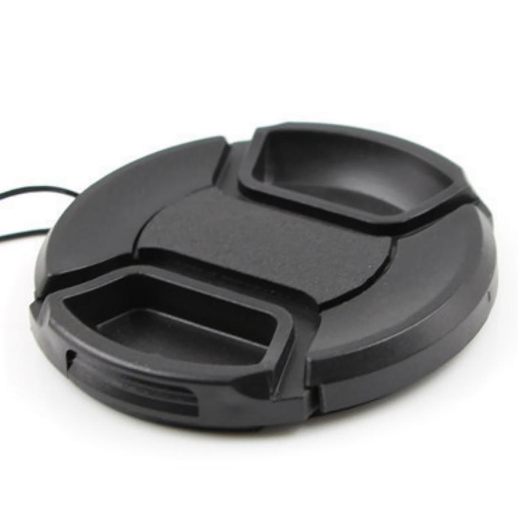 Camera Lens Cover Black ABS Protective Universal 58mm Front Lens Cover for Replacement