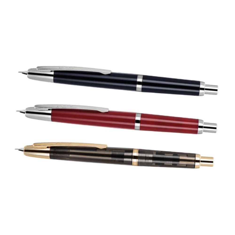 Smooth Writing Click Fountain Pen EF/F Nib Plastic Pen Stylish Ink Converter Pen Writing Supplies