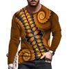 New Men's Clothing Personalized 3d Printed T-shirt Personalized Outdoor Entertainment Men's Round Neck Long Sleeve T-shirts Tops