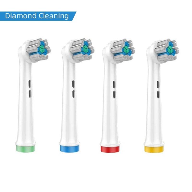 4PCS Dupont Bristle Electric Toothbrush Heads Whiten Teeth/Daily Clean/Precison Cleaning/Soft Care Teeth For Oral B